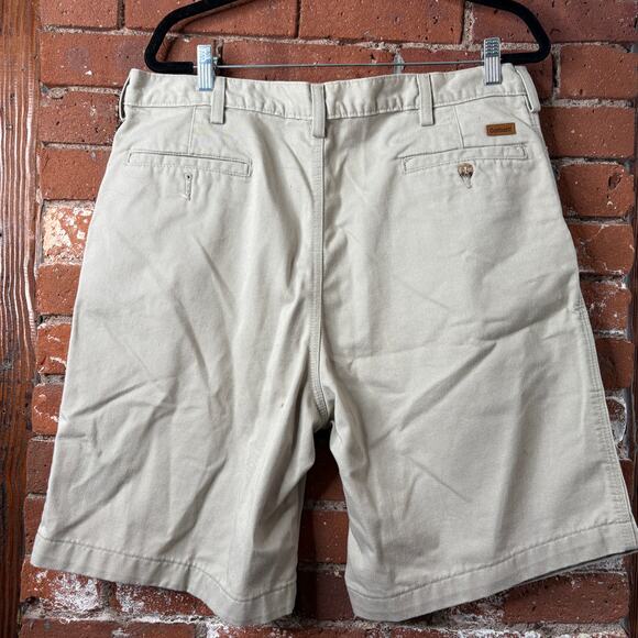 Vintage Carhartt 100% Cotton Khaki Work Shorts Gold Digger US-49 Sz 38 - Picture 3 of 6